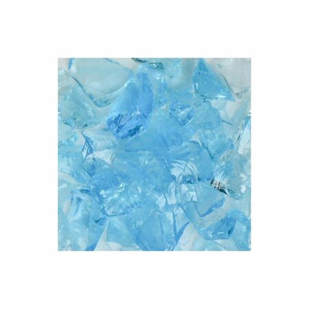 CALLE Recycled Chunky Glass Crystal Turquoise - Medium - 0.5-1 in. - 5 lbs CA3319002